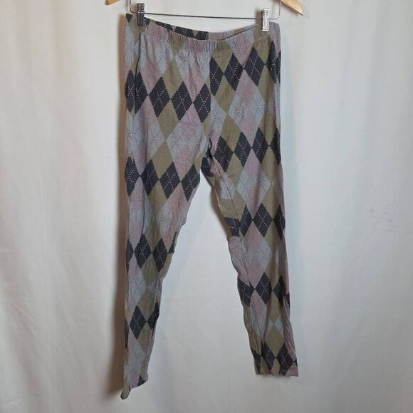 No Boundaries Purple/Gray  Plaid Leggings Pants - Picture 1 of 7